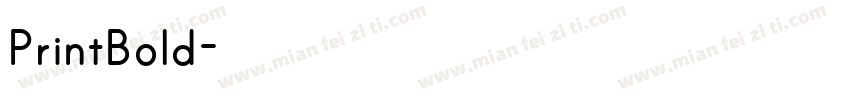 PrintBold字体转换