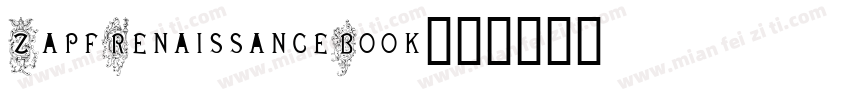 ZapfRenaissanceBook字体转换