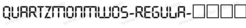 QuartzMonMW05-Regula字体转换
