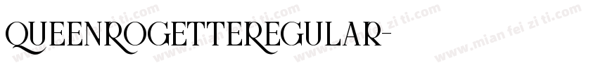 QueenRogetteRegular字体转换
