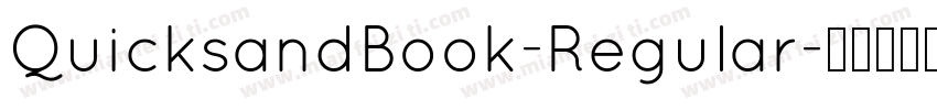 QuicksandBook-Regular字体转换