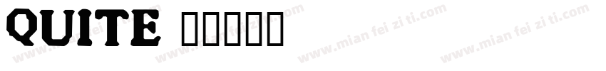 Quite字体转换