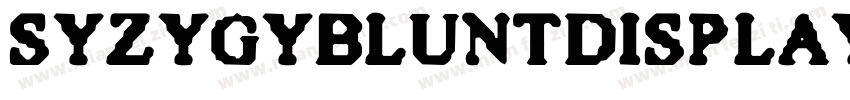SyzygyBluntDisplay字体转换