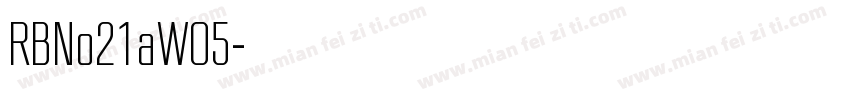 RBNo21aW05字体转换