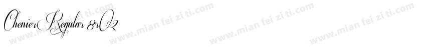 ChenierRegular-8rO2字体转换