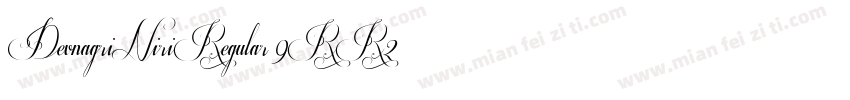DevnagriNiriRegular-9RR2字体转换