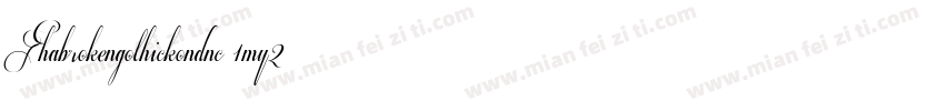 Fhabrokengothickondnc-1my2字体转换