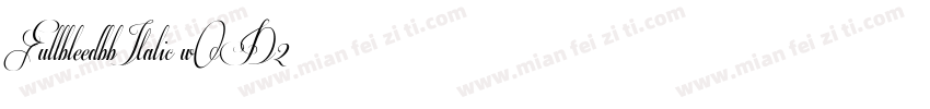 FullbleedbbItalic-wOD2字体转换