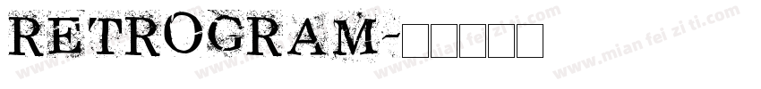 RETROGRAM字体转换