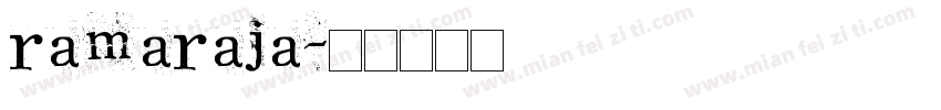 ramaraja字体转换