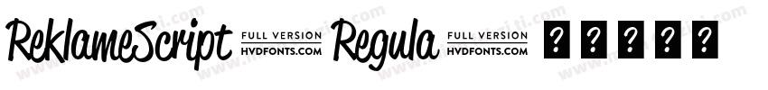 ReklameScript-Regula字体转换