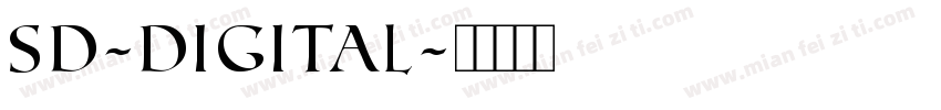 sd-digital字体转换