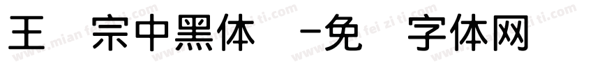 王汉宗中黑体简字体转换