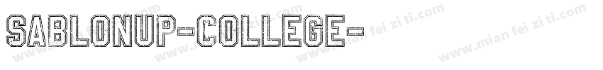 SablonUp-College字体转换