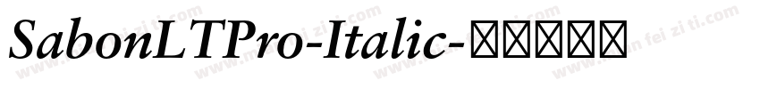 SabonLTPro-Italic字体转换