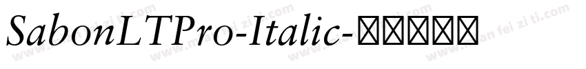 SabonLTPro-Italic字体转换