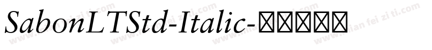SabonLTStd-Italic字体转换