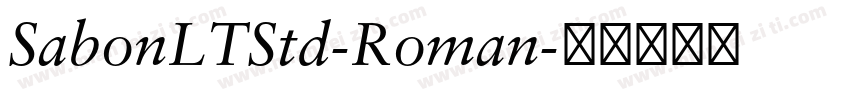 SabonLTStd-Roman字体转换