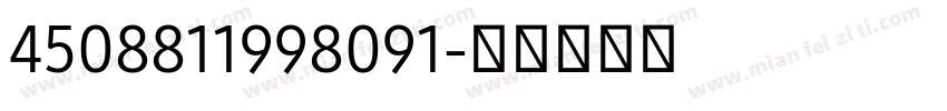 4508811998091字体转换