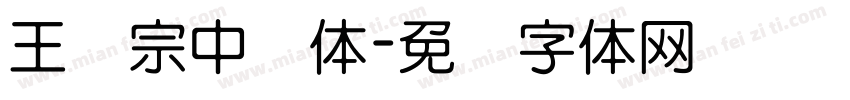 王汉宗中圆体字体转换