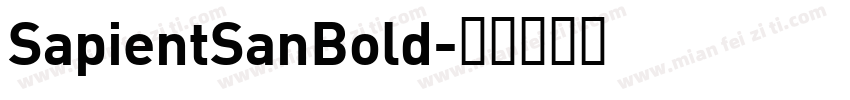 SapientSanBold字体转换