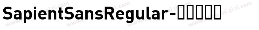 SapientSansRegular字体转换