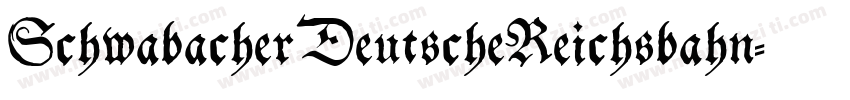 SchwabacherDeutscheReichsbahn字体转换