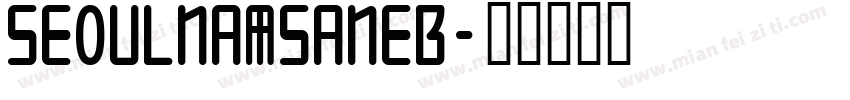 SeoulNamsanEB字体转换