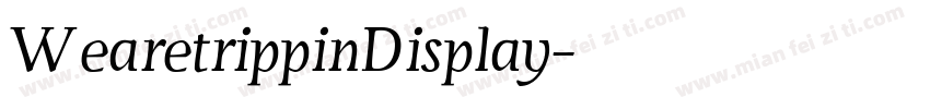 WearetrippinDisplay字体转换