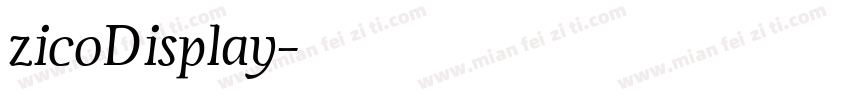 zicoDisplay字体转换