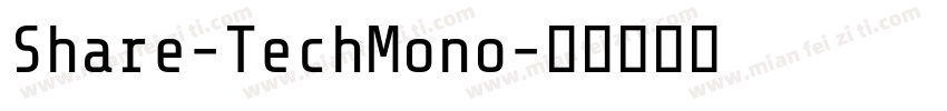 Share-TechMono字体转换