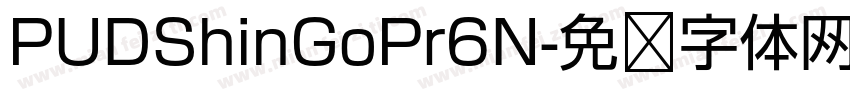 PUDShinGoPr6N字体转换