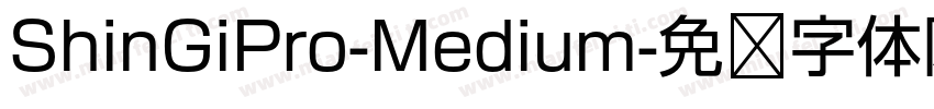 ShinGiPro-Medium字体转换