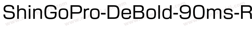 ShinGoPro-DeBold-90ms-RKSJ-H字体转换