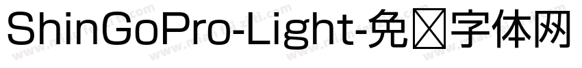 ShinGoPro-Light字体转换