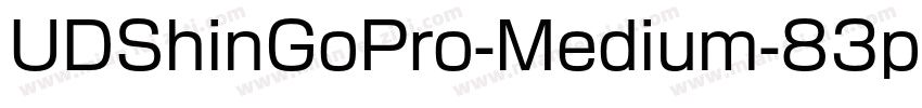 UDShinGoPro-Medium-83pv-RKSJ-H字体转换