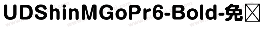 UDShinMGoPr6-Bold字体转换