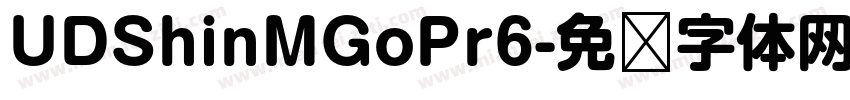 UDShinMGoPr6字体转换