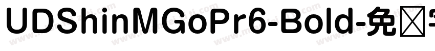UDShinMGoPr6-Bold字体转换