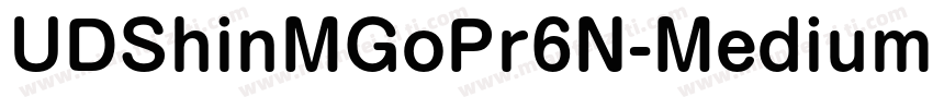 UDShinMGoPr6N-Medium字体转换