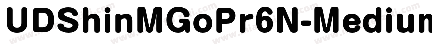 UDShinMGoPr6N-Medium字体转换