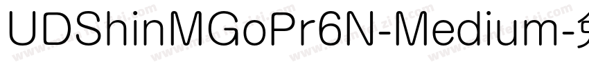 UDShinMGoPr6N-Medium字体转换