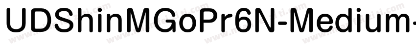 UDShinMGoPr6N-Medium字体转换