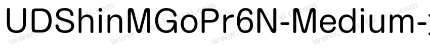 UDShinMGoPr6N-Medium字体转换