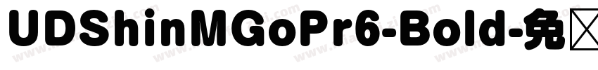 UDShinMGoPr6-Bold字体转换