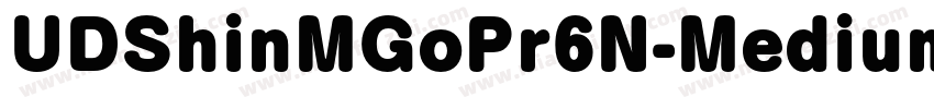 UDShinMGoPr6N-Medium字体转换