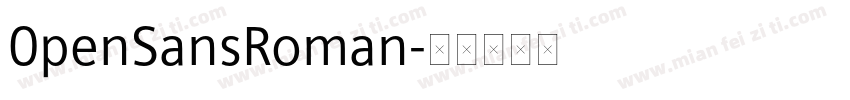 0penSansRoman字体转换