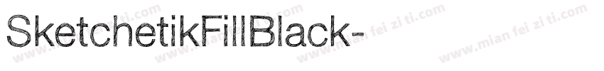 SketchetikFillBlack字体转换