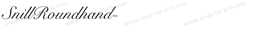 SnillRoundhand字体转换