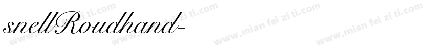snellRoudhand字体转换
